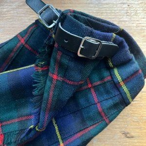 Highland Home Industries Woolen Tartan Kilt Skirt EUC